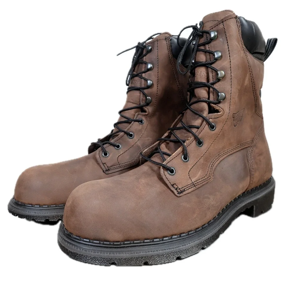 Red Wing DynaForce 1411 Work Boots Mens 13 Brown Leather Waterproof USA